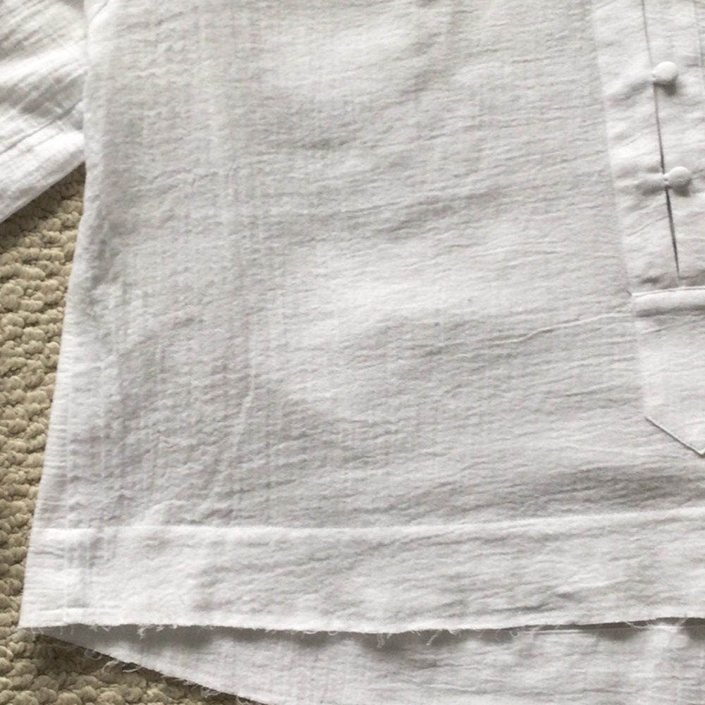 White cotton blouse - Picture 3 of 8